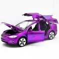 thumbnail image 1 of 1: 32 For Tesla Model 3 Alloy Car Die Casting Metal Pullback Toy Simulation Series Soundlight Children's Birthday Gift, 1 of 8