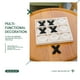 thumbnail image 3 of Tablero de juego Tic Tac Toe, madera genómica, 27 cm, decoración rústica, 3 of 7