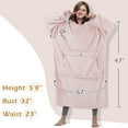 thumbnail image 2 of Catalonia Full Body Oversized Blanket Hoodie Sweatshirt, Extra Long Wearable Fleece Pullover, Gift for Adult Men Women Wife Girlfriend, 2 of 5