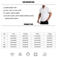 thumbnail image 2 of OIOLOYJM Men's Regular Fit Dress Shirts Stretch Wrinkle-Free Short Sleeve Casual Button Down Shirts Summer Beach Vacation Lightweight Blouses with Pocket Light Gray L, 2 of 3