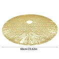 thumbnail image 3 of Christmas Tree Skirt Decoration Pad, Thick Fluffy Tree Floor Mat Rug for Xmas Holiday Home Events, Artificial Christmas Tree Dress Skirt, 3 of 8