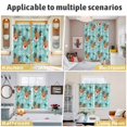 thumbnail image 5 of Christmas Blue Kitchen Curtains Window Panels, Xmas Cute Elk Winter Leaves Cartoon Snowflake Insulated Window Treatment Curtain, Grommet Curtains for Bedroom/Living Room/Bathroom, 2 Piece 52"Wx84"L, 5 of 8
