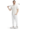 thumbnail image 5 of MASKERT Men's Golf Jogger Pants- Lightweight with 3 Pockets Slim Fit Soft Stretchy Tapered Work Casual Sports Pants Suitable for Various Occasions, 5 of 6