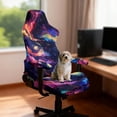 thumbnail image 3 of KUIFORTI Galaxy Pattern Gaming Chair Cover with Armrest Covers Breathable Elastic Gamer Computer Office Seat Stretchable Slipcover Protector for Home, Office Decorations, 3 of 7
