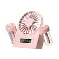 thumbnail image 2 of deevoka Portable Misting Fan Personal Small Cooling Fan Digital Display Screen with Water Tank Low Noise Table Fan for Travel Bedroom Pink, 2 of 9
