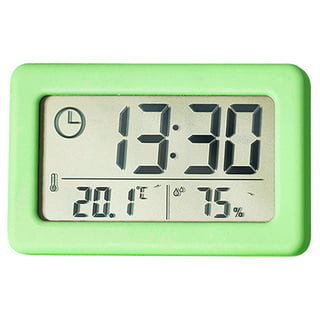 Evursua Indoor Outdoor Clock Thermometer Combo Waterproof Wall Clocks for  Patio Garden Bathroom Bedroom,Weather Resistant,Non-Ticking,Battery  Operated