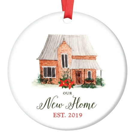 Christmas Gifts 2019 For Teens Our New Home Ornament Est. 2019, 1st Christmas in New House Ornament, First Christmas in our Home, 3