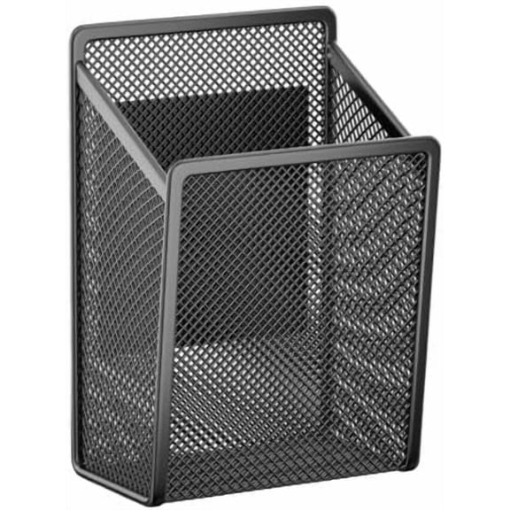 Magnetic Pen Holder - Single Magnetic Pencil Locker Holder Organizer, Strong Magnets Mesh Marker Holder Pen Basket for Whiteboard, Refrigerator and Locker
