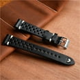 thumbnail image 3 of WANGQ Genuine Leather Watch Strap Porous Breathable Watchband 22mm 24mm Handmade Stitching Men Watch Bracelets Replacement, 3 of 4