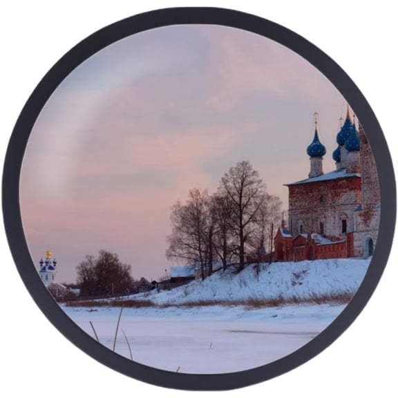 Miumaeov Picture Frame Round Wall-mounted Photo Frame Photo Decoration MDF with Glass 16 inch Black for Wedding Office Home Wall Decorations