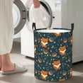 thumbnail image 5 of Fotbe Cute plant fox Pattern Laundry Basket with Handles, Waterproof Large Laundry Hamper, Wash Bag for Corner Dorm, Rolling Laundry Basket with Handles-Small, 5 of 6