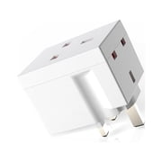 3 Way Triple Plug Adaptor - Multi Plugs Extension Sockets Adapter - UK 3 Pin