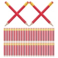 thumbnail image 4 of Shisuyan 72 Pcs Half Pencils With Eraser Mini Golf Pencils Hb Half Pencils Round Pre-Sharpened Pencils For Bridal Shower Wedding Golf School Office Red, 4 of 9