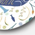 thumbnail image 3 of Designart 'Just a Lakeaholic ' Farmhouse Metal Circle Wall Art - Disc of 36, 3 of 5