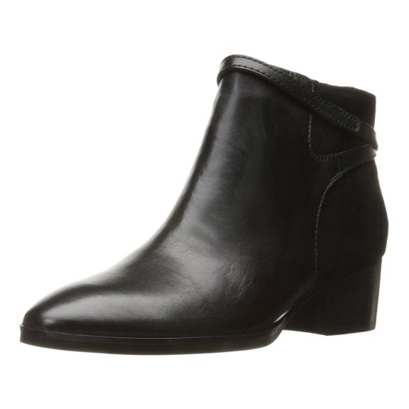 Lauren By Ralph Lauren Womens Damara Leather Closed Toe, Black/Black, Size 5.0