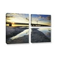 thumbnail image 2 of 'Hatteras Pools and Bridge' 3 Piece Gallery Wrapped Canvas Art Print Flag Set, 24x36, 2 of 2