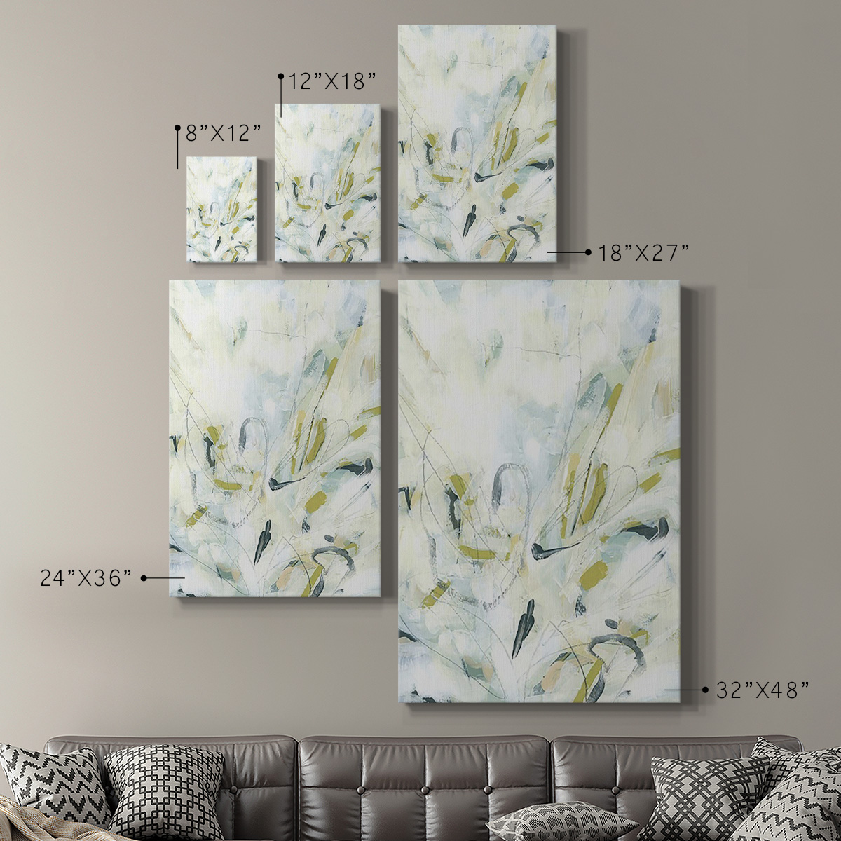 Ice Scribe II Premium Gallery Wrapped Canvas - Ready to Hang