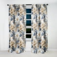 thumbnail image 3 of Designart "Ethereal Flourishing Rococo XII" Floral Blackout Curtain Panels, 3 of 4