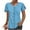 Light Blue tops for women, variant on HAPIMO Women's Short Sleeve Tees Loose Tops Trendy Casual Workout Shirts Relaxed V Neck Button Blouses Solid Color Pullovers Summer for Girls Blue S