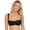 Black, variant on ROSME Women's Lace Balconette Bra with Push-Up Effect, Underwired Demi Cup, Grand Collection