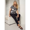 thumbnail image 3 of Jessica London Women's Plus Size Stretch Cotton Crisscross Strap Tee, 3 of 4