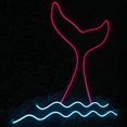 thumbnail image 4 of Handmadetneonsign Mermaid Tail Neon Sign, Mermaid Wall Art Decor, Kid Room Home Wall Decor, 4 of 5