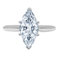 thumbnail image 7 of Solitaire Engagement Ring for Women - 2.5ct Natural Aquamarine in 14K White Gold Promise Ring, 7 of 7