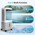 thumbnail image 2 of Flamemore Evaporative Air Cooler Fan with 6.6 gal Tank & 4 Ice Packs, 1800 CFM Portable Swamp Coolers for Home, 2 of 11