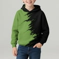 thumbnail image 4 of CYRBOKO Toddler Boys Graphic Hoodies, Fall&Winter Thermal Casual Long Sleeve Pullover Sweatshirts Green Size 3-4 T, 4 of 7