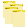 Post-it Super Sticky Easel Pad, Yellow, Lined, 25 in. x 30 in., 4 Pads