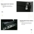 thumbnail image 6 of Home Office Sliding Rail Drawers File Storage Steel Movable File Cabinet with Keys & Casters, 6 of 8