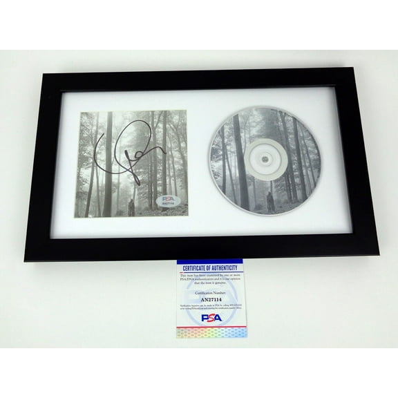 Taylor TS Signed Autograph Swift Folklore CD Framed PSA/DNA COA A