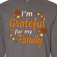 thumbnail image 4 of Inktastic I'm Grateful for My Family in Orange with Fall Leaves Long Sleeve T-Shirt, 4 of 5