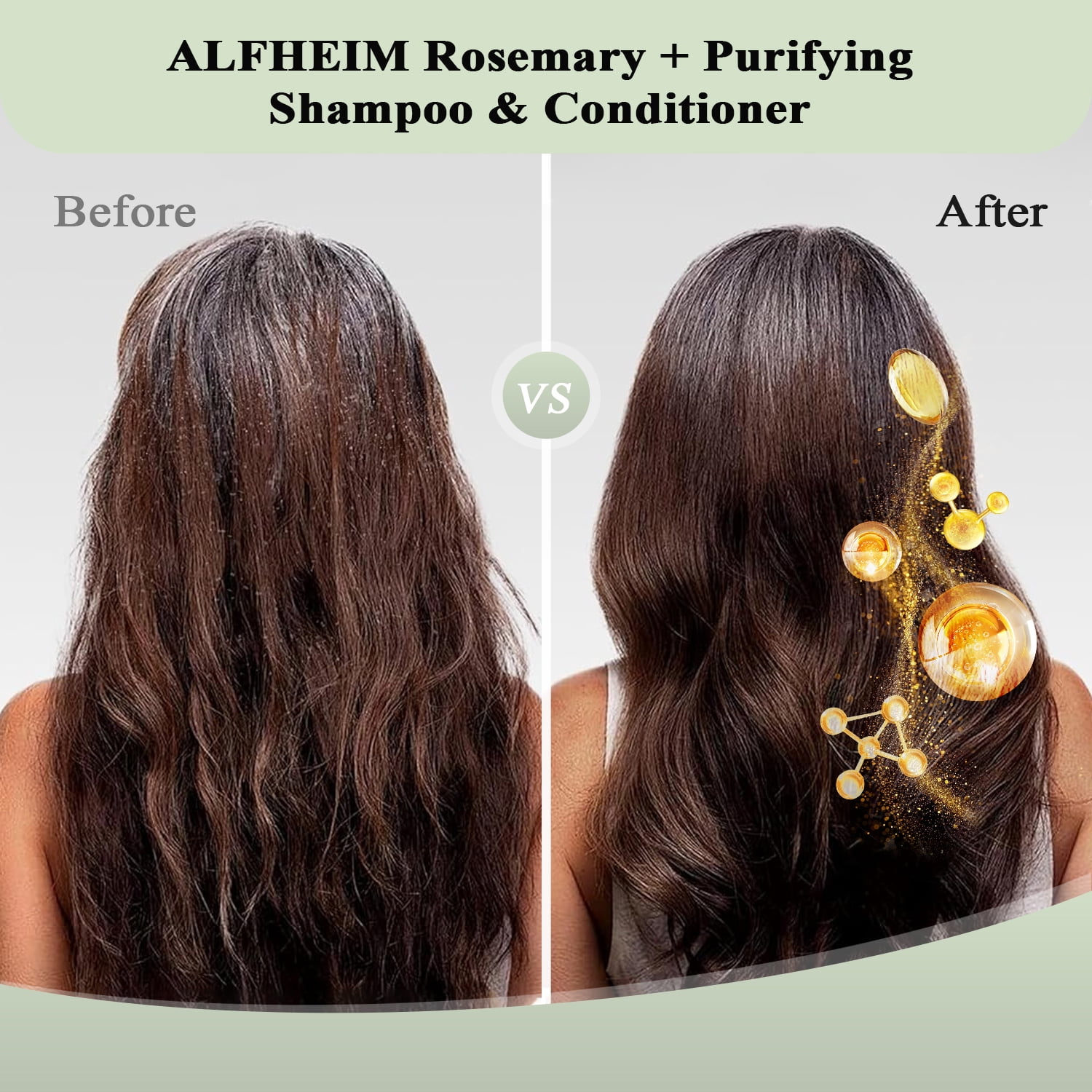 Alfheim Rosemary+ Complete Hair Care Set | Vegan 5-Step Scalp & Hair Ritual with Shampoo 10.7oz, Conditioner 10.7oz, Pre-Wash Oil, Leave-in Spray & Hair Mask