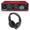 Focusrite SCARLETT SOLO 3rd Gen 192kHz USB Audio Interface w/ Samson Headphones