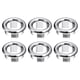 thumbnail image 1 of Uxcell 6 Pack 24mm Sink Trim Overflow Cover Ring Hole Insert in Round Caps, Silver, 1 of 5