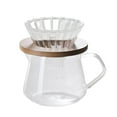 thumbnail image 1 of Abbracc Homyl Cafetière à Verser en Verre Résistant à la Chaleur avec Entonnoir Manuel 300ML, 1 of 9