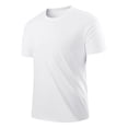 thumbnail image 2 of USNSM (L-5XL) Men's Big and Tall Short Sleeve Quick Dry Moisture Wicking Active Crew Neck T Shirt Athletic Running Gym Workout Tee Tops Beige XXL, 2 of 4