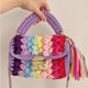 thumbnail image 3 of Bolso de mano de noche para mujer bolso colorido para fiesta de boda bolso Hobo hecho a mano creativo, 3 of 6