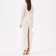 thumbnail image 4 of Vestido elegante con cuello en V vestido básico para mujer vestido largo sencillo vestido ajustado traje de vacaciones, 4 of 8