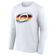 thumbnail image 2 of Men's White Carolina Hurricanes Team Pride Logo Long Sleeve T-Shirt, 2 of 3