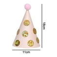 thumbnail image 2 of Sombrero de cumpleaños de fiesta creativa 12cs - Parche de puntos Ofspeizc CPB-DE-WX33-1, 2 of 5