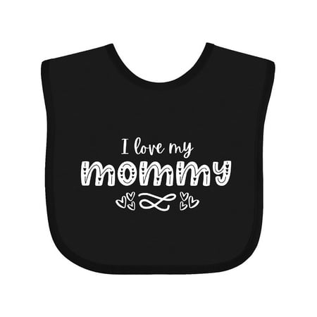 

Inktastic I Love My Mommy with Hearts Gift Baby Boy or Baby Girl Bib