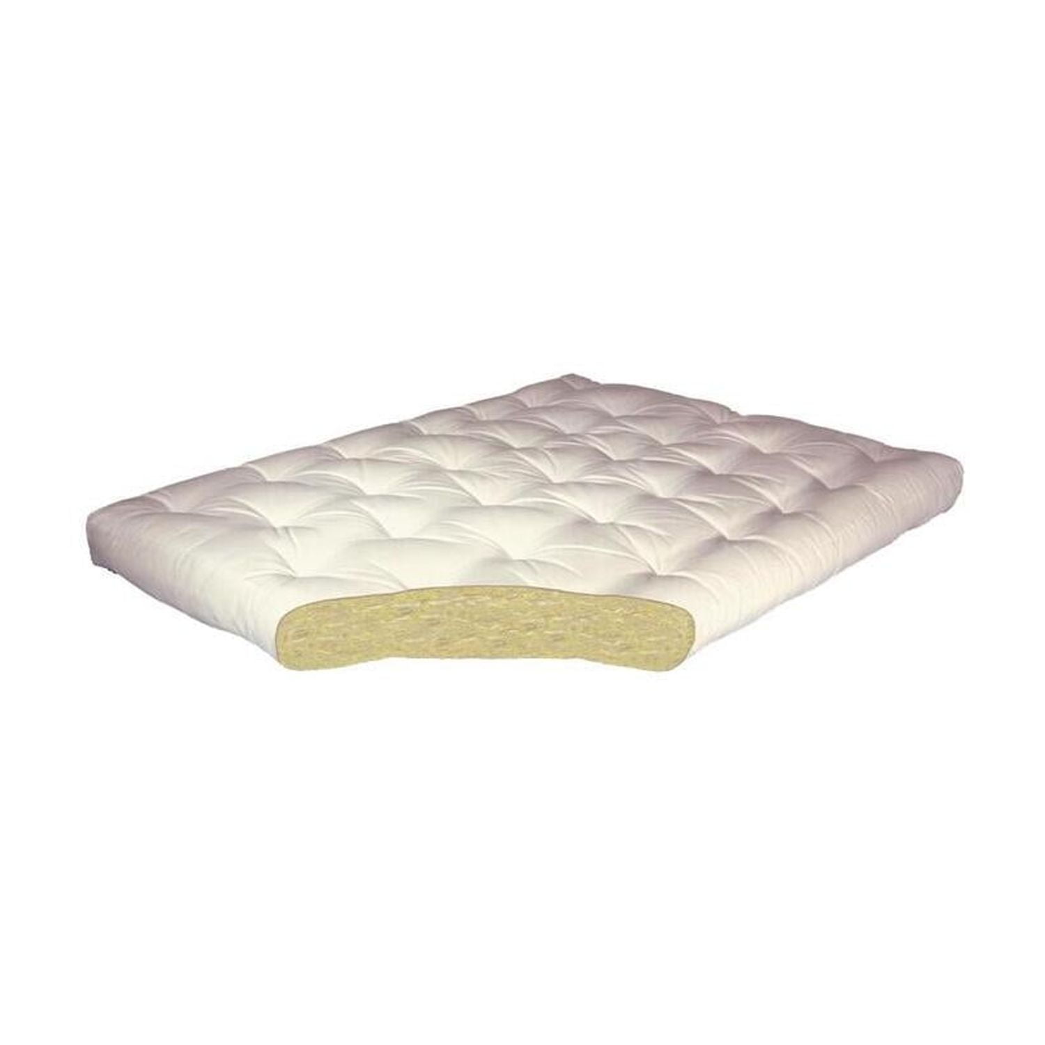 King Size Futon Mattress -Cotton Microfiber - 76x80 Inch - Firm Support