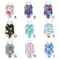 thumbnail image 4 of Esho 4-8Y Kids Girls One-Piece Swimsuits Bathing Suit Toddler Girl Floral Bikini Swimwear Beach Wear, 4 of 4