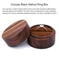 thumbnail image 4 of Pnellth Valentine Day Ring Box Vintage Wooden Ring Storage Box Double Ring Display Case for Proposal Engagement Valentine Day, 4 of 8