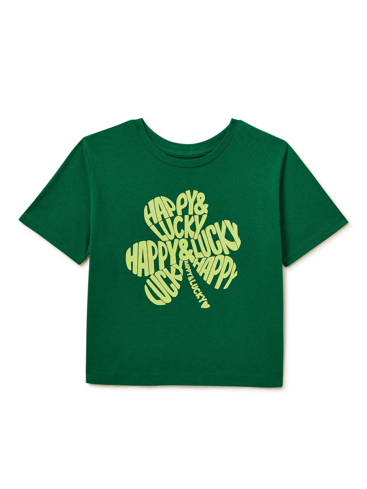 Girls St. Patrick's Day Short Sleeve Graphic Tee, Sizes 4-18