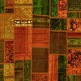 thumbnail image 1 of Ahgly Company Machine Washable Indoor Square Oriental Yellow Modern Area Rugs, 8' Square, 1 of 4