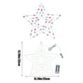 thumbnail image 3 of LHNFT Memorial Day 4th of July Decorations, Red White and Blue Patriotic Decor Star Lights,Timer 13.8In Iron Frame Fairy Star Lights, 8 Mode with Remote Window Wall Silhouette for Home, 3 of 8