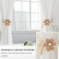 thumbnail image 4 of Sunflower Curtain Tiebacks 2 Pack Daisy Curtain Holdbacks Boho Curtain Ties Cute Flower Curtain Ties Decorative for Bedroom Window Treatment, 4 of 6